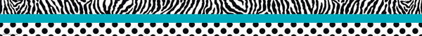 Zebra And Dots Straight Border Trim XTCR5504