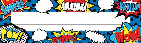 Superhero Flat Name Plates XTCR5588