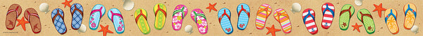 Flip Flops Straight Border Trim XTCR5648