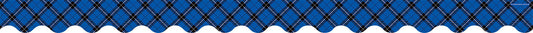 Blue Plaid Scalloped Border Trim XTCR5659