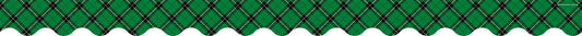 Green Plaid Scalloped Border Trim XTCR5661