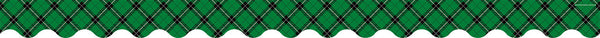 Green Plaid Scalloped Border Trim XTCR5661