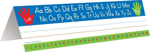 Left Right Alphabet Tented Name Plates XTCR5723