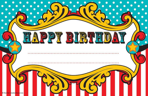 Carnival Happy Birthday Awards XTCR5806