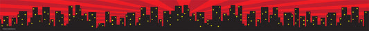 Superhero Cityscape Straight Border Trim XTCR5831