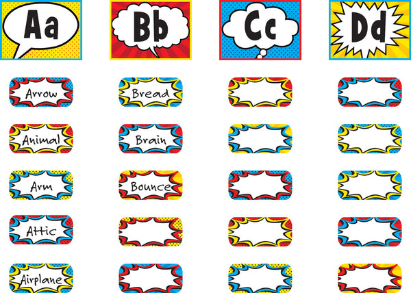 Superhero Alphabet Word Wall Bulletin Board Display Set XTCR5847