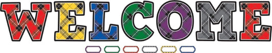 Plaid Welcome Bulletin Board XTCR5865