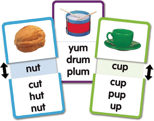 Short U Word Families Slide  Learn Flash Cards XTCR6562