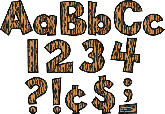 Tiger 4 Fun Font Letters XTCR75120