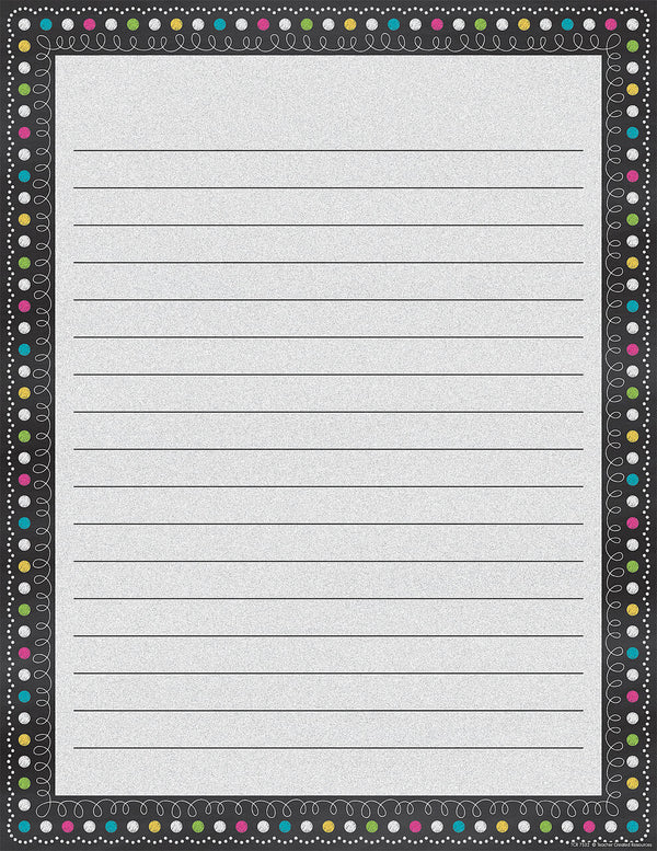 Chalkboard Brights Lined Chart XTCR7532