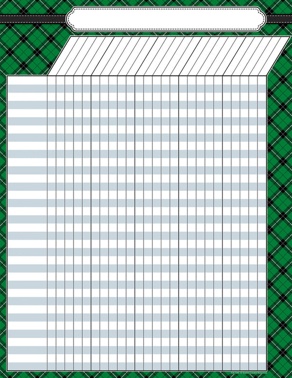 Green Plaid Incentive Chart XTCR7546