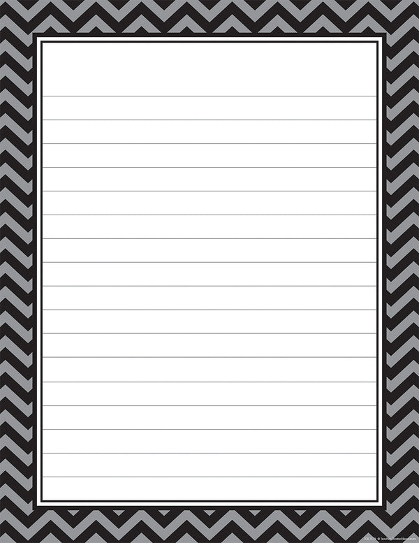 Black Chevron Lined Chart XTCR7579