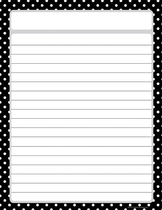 Teacher Created Recources White Chart With Dotted Border XTCR7677