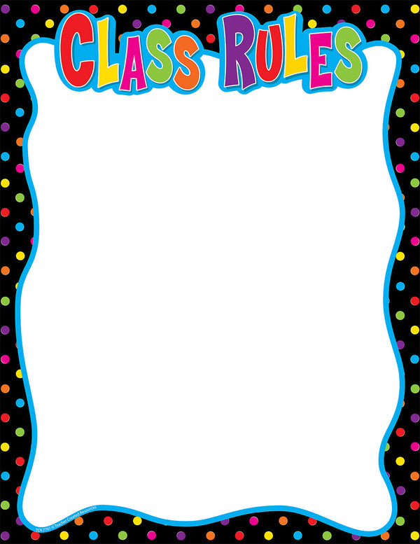 Class Rules White Chart XTCR7707