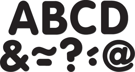 Black Classic 2" Magnetic Letters XTCR77188