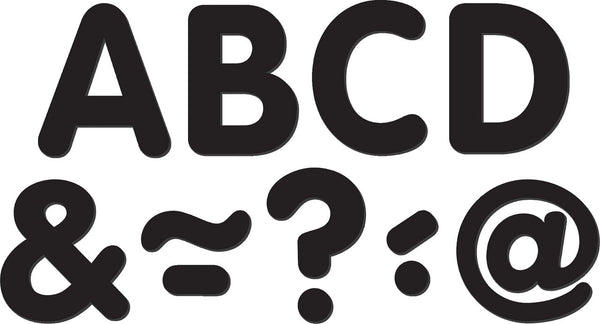 Black Classic 2" Magnetic Letters XTCR77188