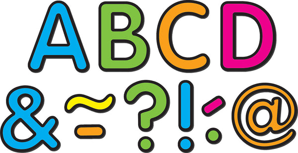 Neon Brights Classic 2 Magnetic Letters XTCR77189