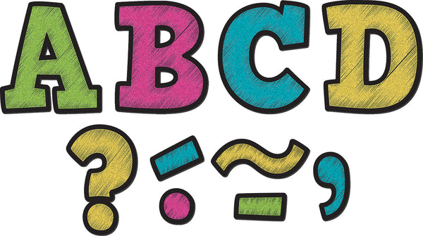 Chalkboard Brights Bold Block 3 Magnetic Letters XTCR77212