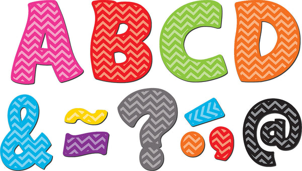 Chevron Funtastic Font 3 Magnetic Letters XTCR77213