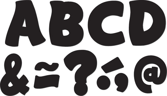 Black Funtastic Font 3 Magnetic Letters XTCR77214
