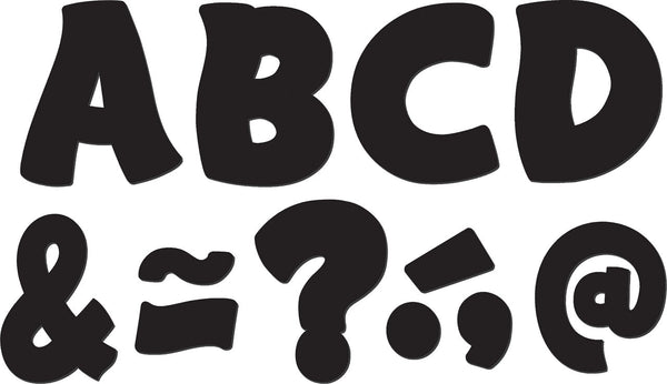 Black Funtastic Font 3 Magnetic Letters XTCR77214