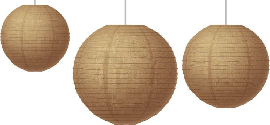 Burlap Paper Lanterns XTCR77228