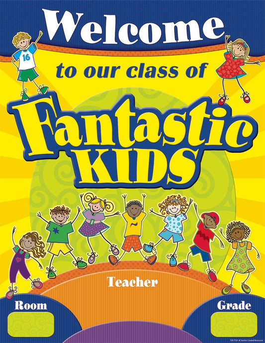 WELCOME FANTASTIC KIDS CHART XTCR7729