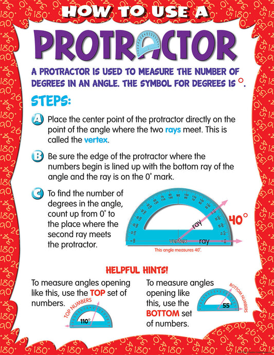 How To Use A Protractor Chart XTCR7730
