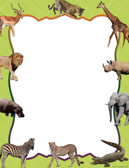 Safari Animal Blank Chart XTCR7751