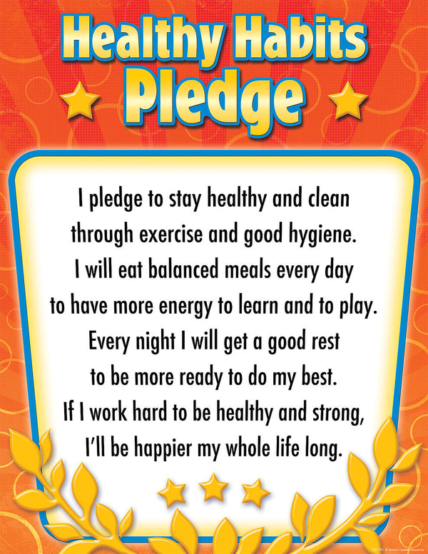 Healthy Habits Pledge Chart XTCR7791