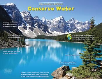 Conserve Water Kids Can Make A Difference Environmental Chart XCTP1519